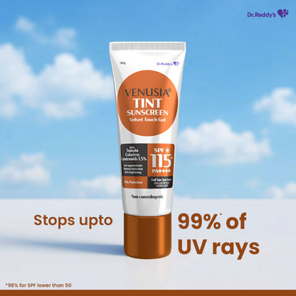 Venusia Sun Tint SPF 115, Highest SPF, Matte-finish, Brightening and Lightweight