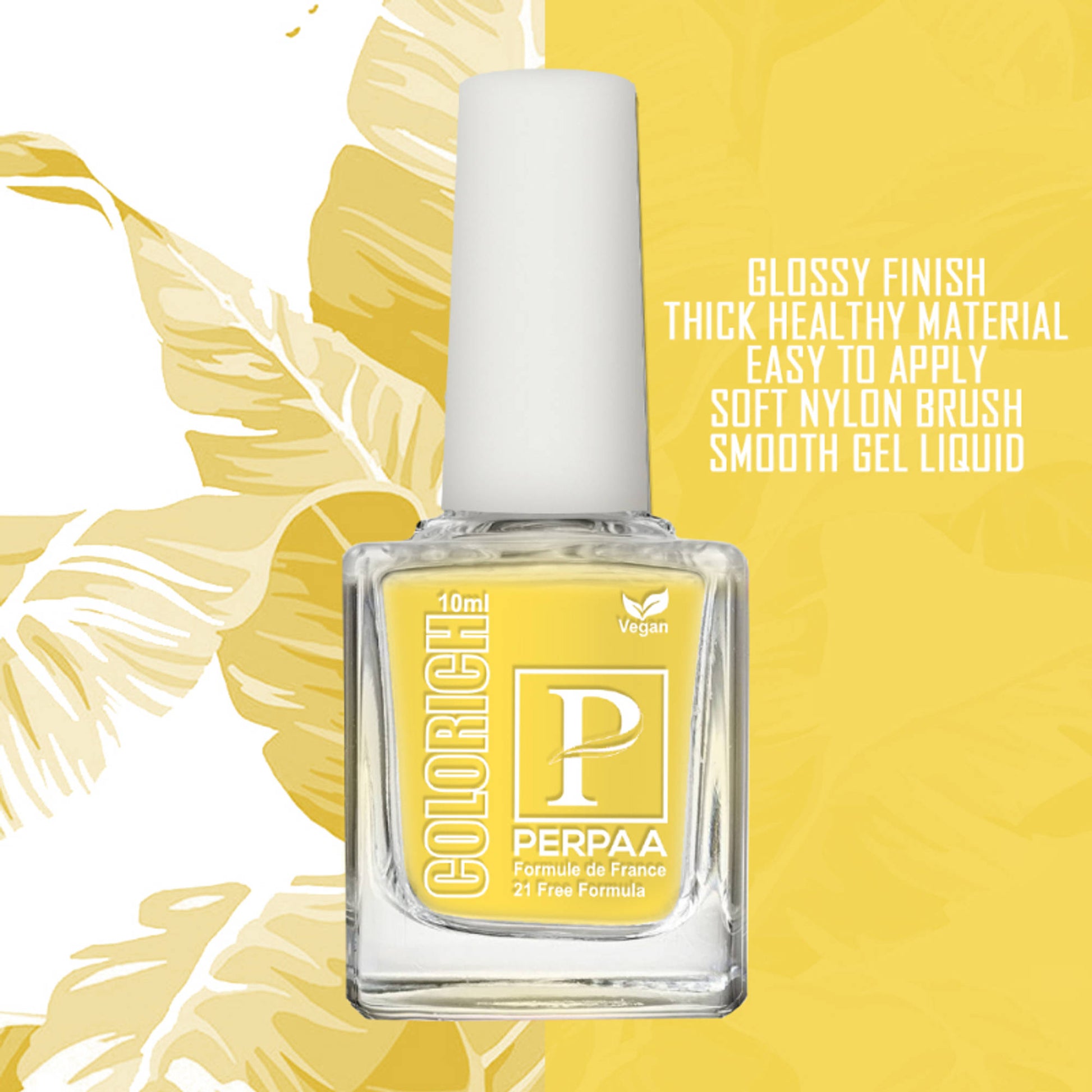 PERPAA Colorich Lime Yellow & Rose Pink Nail Polish - Pack of 2
