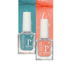 PERPAA Colorich Peach & Light Sea Green Nail Polish - Pack of 2