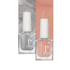 PERPAA Colorich Shimmer Peach & Texture Silver Nail Polish - Pack of 2