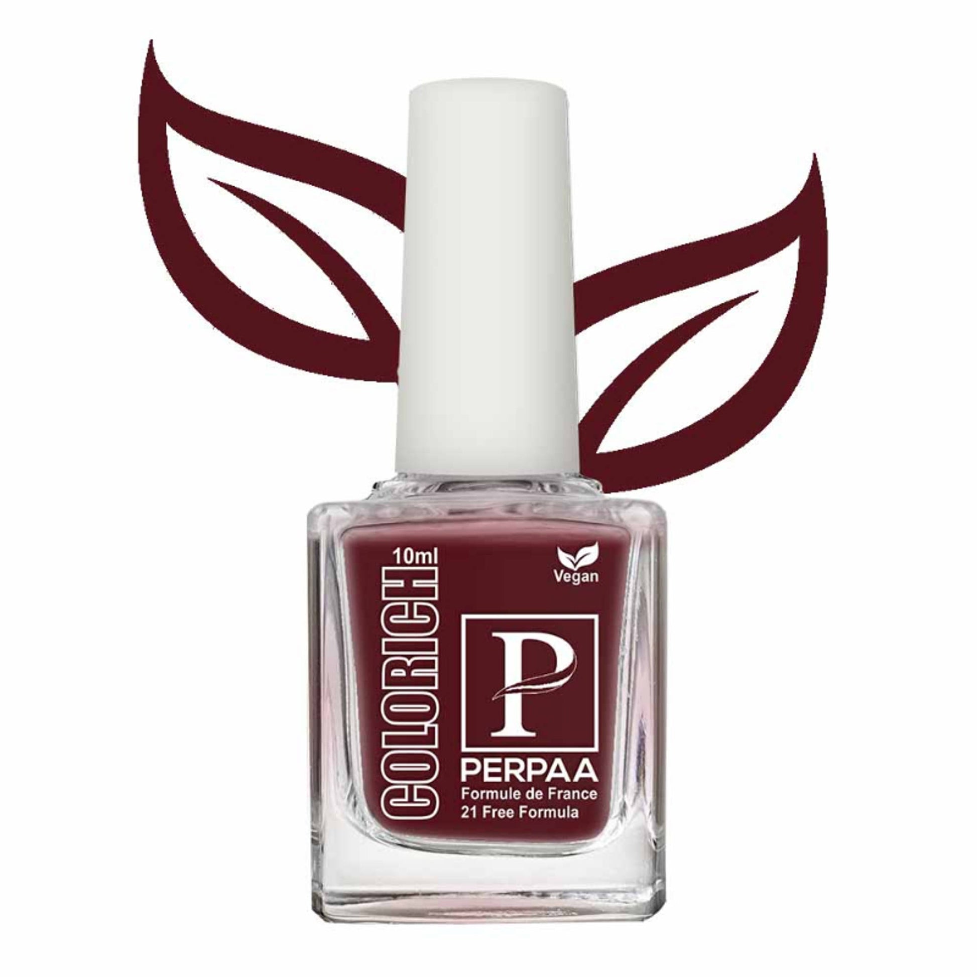 PERPAA Colorich Bold Red & Maroon Nail Polish - Pack of 2