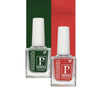 PERPAA Colorich Bold Red & Army Green Nail Polish - Pack of 2