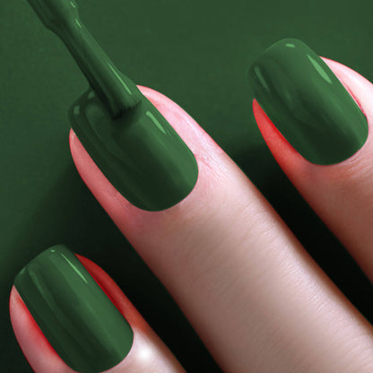 PERPAA Colorich Bold Red & Army Green Nail Polish - Pack of 2