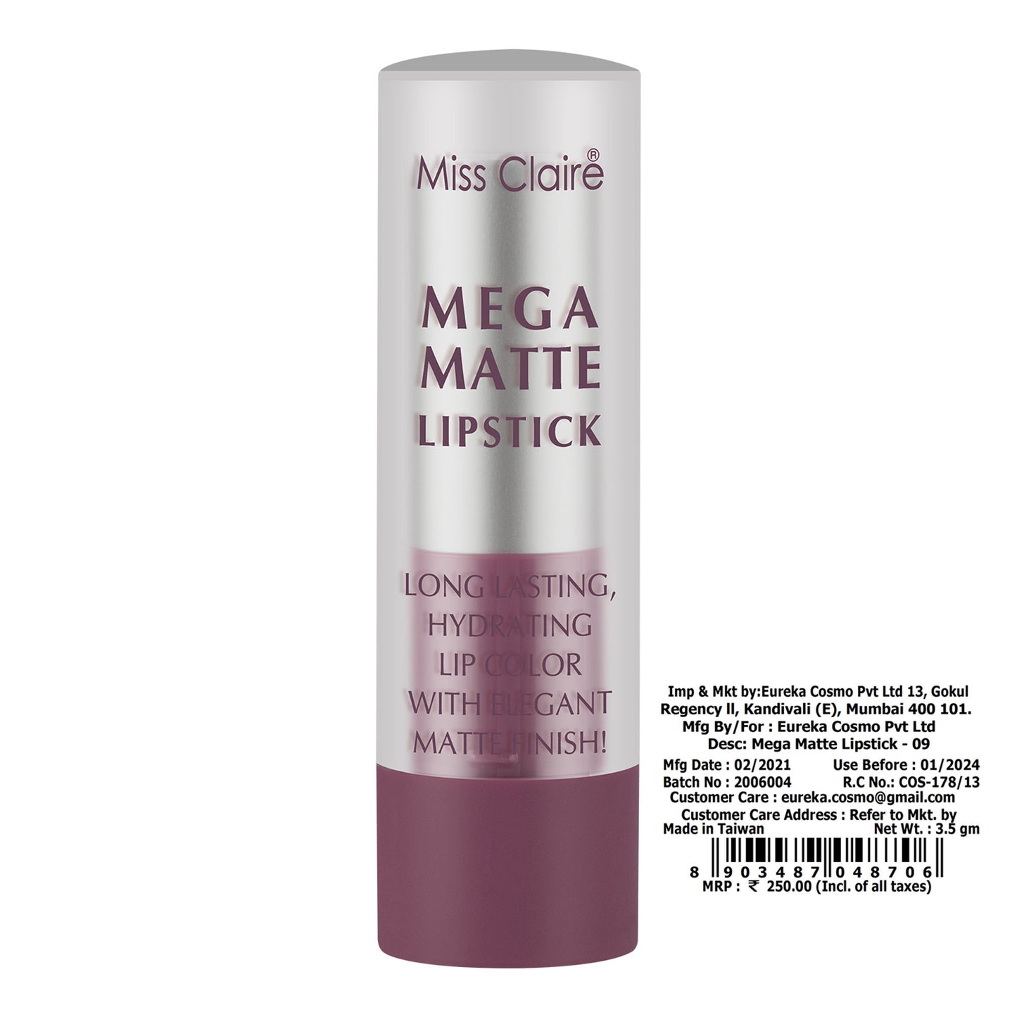 Miss Claire Mega Matte Lipstick - 9
