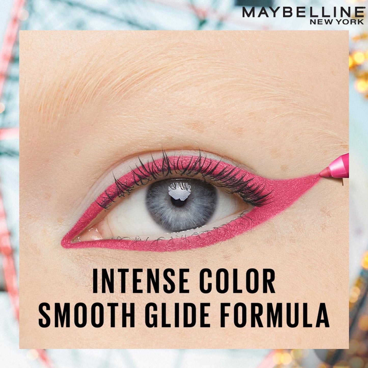 Maybelline Tattoo Gel Eyeliner - Striking Navy Blue, Metallic/Matte, Water & Smudge-proof, Last 36H - Galactic Cobalt
