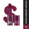 Swiss Beauty Satin Comfort Smooth Glide, Highly Pigmented , Ultra Hydrating Lipstick - 15 Old Cherry