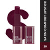 Swiss Beauty Satin Comfort Smooth Glide, Highly Pigmented , Ultra Hydrating Lipstick - 20 Night Wine