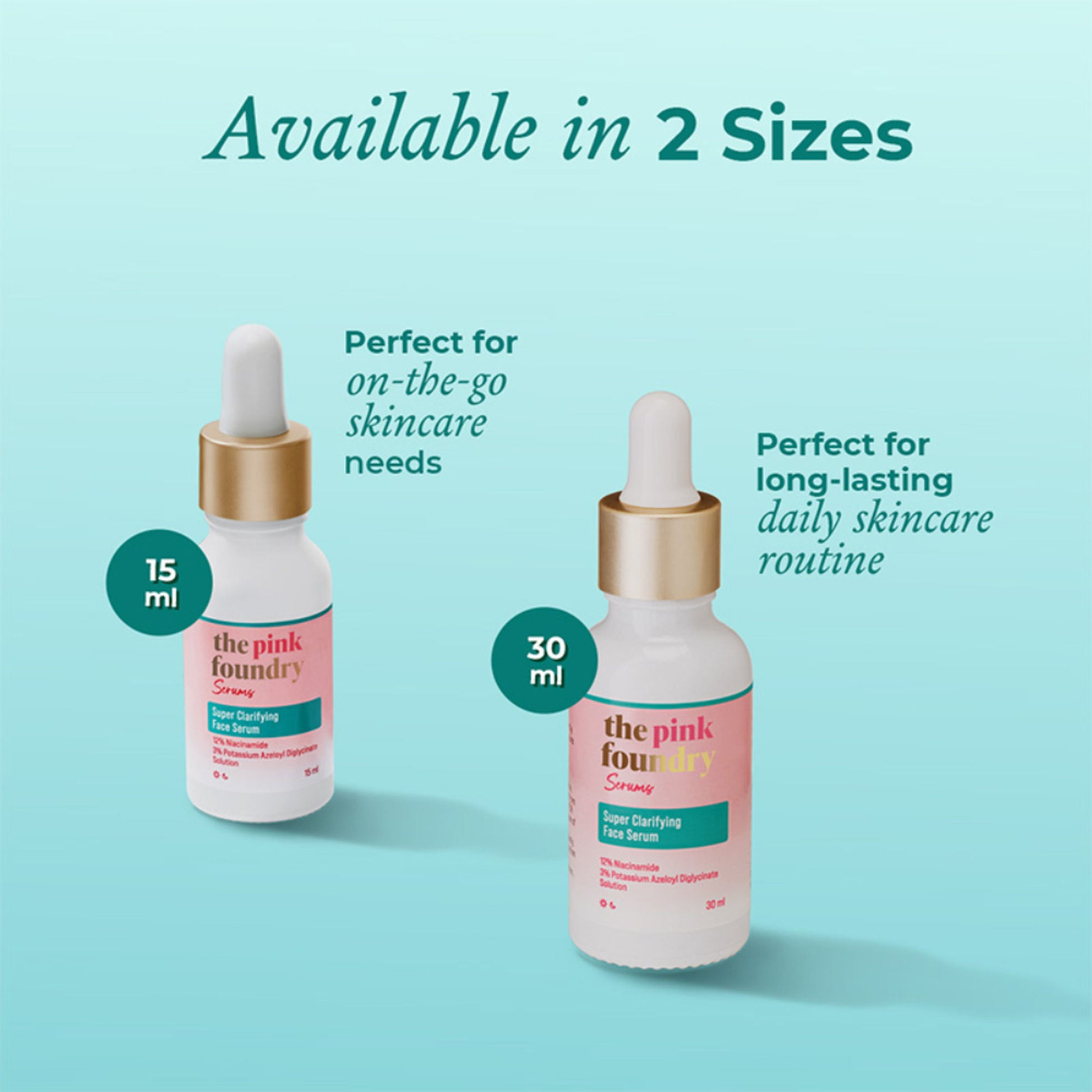 The Pink Foundry 12% Niacinamide Serum - Evens Skin Texture, Controls Excess Oil & Refines Pores