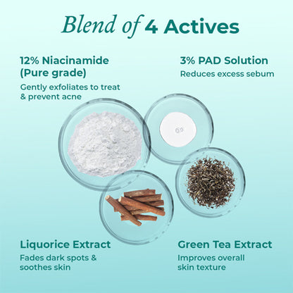 The Pink Foundry 12% Niacinamide Serum - Evens Skin Texture, Controls Excess Oil & Refines Pores