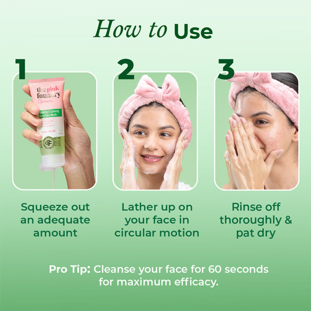 The Pink Foundry Salicylic Acid Acne Face Wash With Zinc & Cica - Treats Acne & Reduces Excess Oil