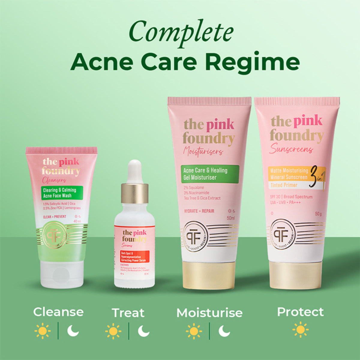 The Pink Foundry Salicylic Acid Acne Face Wash With Zinc & Cica - Treats Acne & Reduces Excess Oil