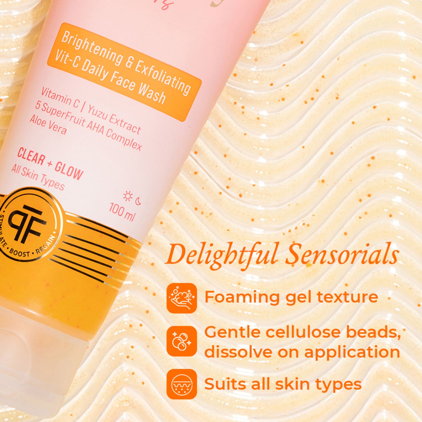 The Pink Foundry Brightening & Exfoliating Vit-C Daily Face Wash