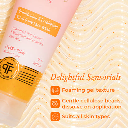 The Pink Foundry Brightening & Exfoliating Vit-C Daily Face Wash