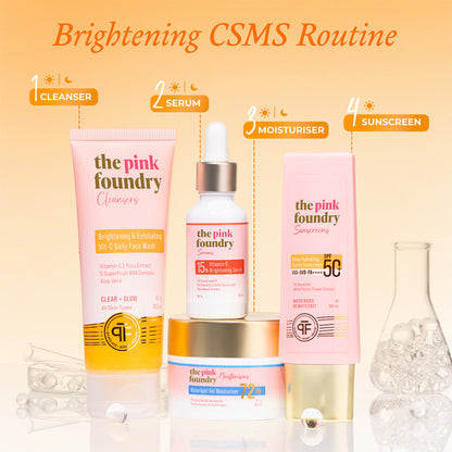 The Pink Foundry Brightening & Exfoliating Vit-C Daily Face Wash
