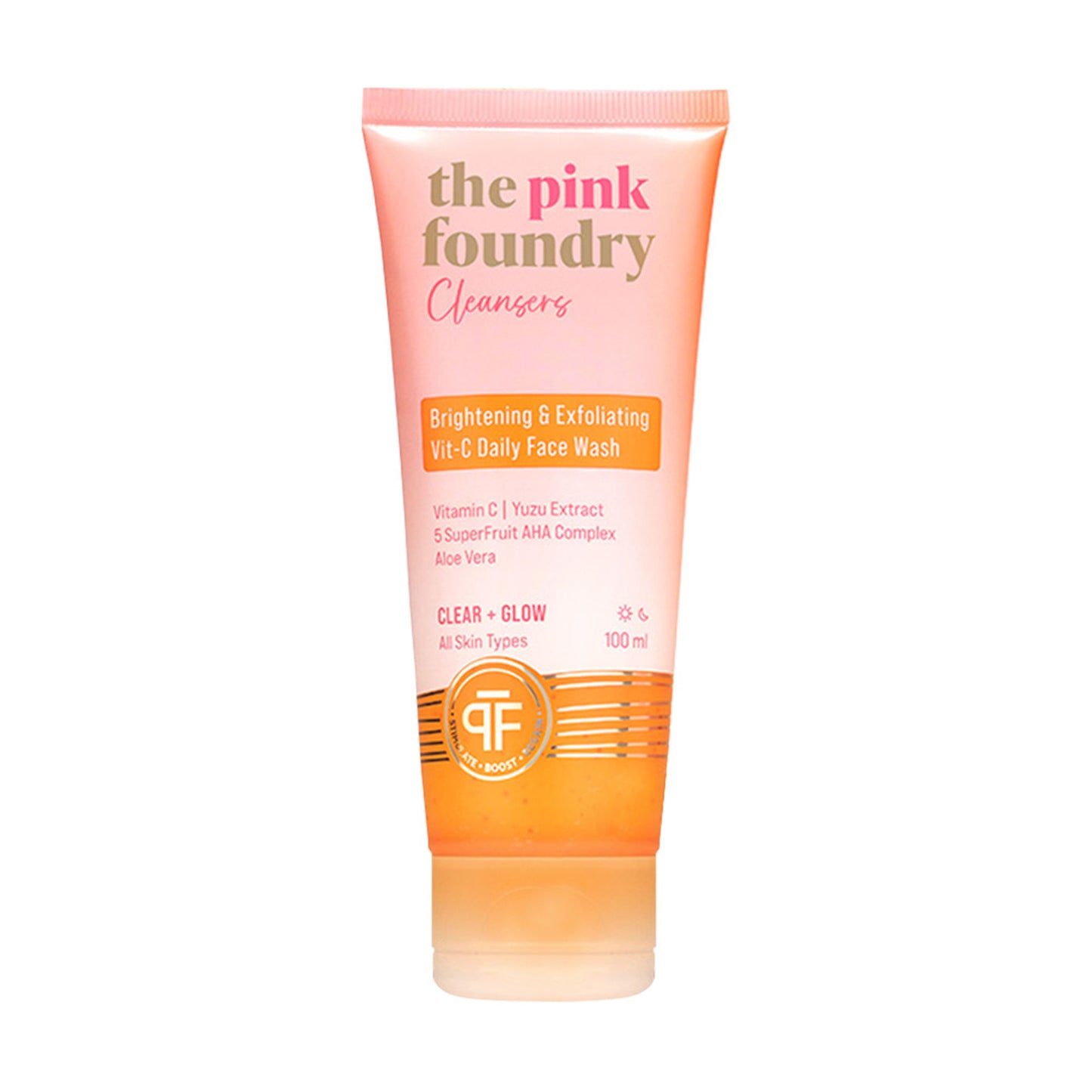 The Pink Foundry Brightening & Exfoliating Vit-C Daily Face Wash