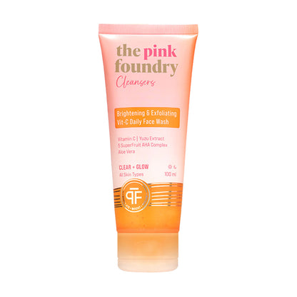 The Pink Foundry Brightening & Exfoliating Vit-C Daily Face Wash