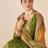 Dhiyona IE Floral Printed Round Neck Kurta With Trousers & Dupatta