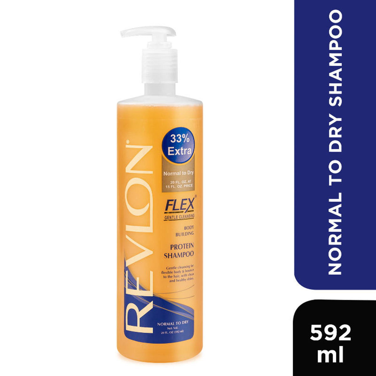 Revlon Flex Body Building Protein Shampoo - Normal To Dry 33% Extra