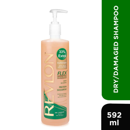Revlon Flex Body Building Protein Shampoo - Dry/Damaged 33% Extra