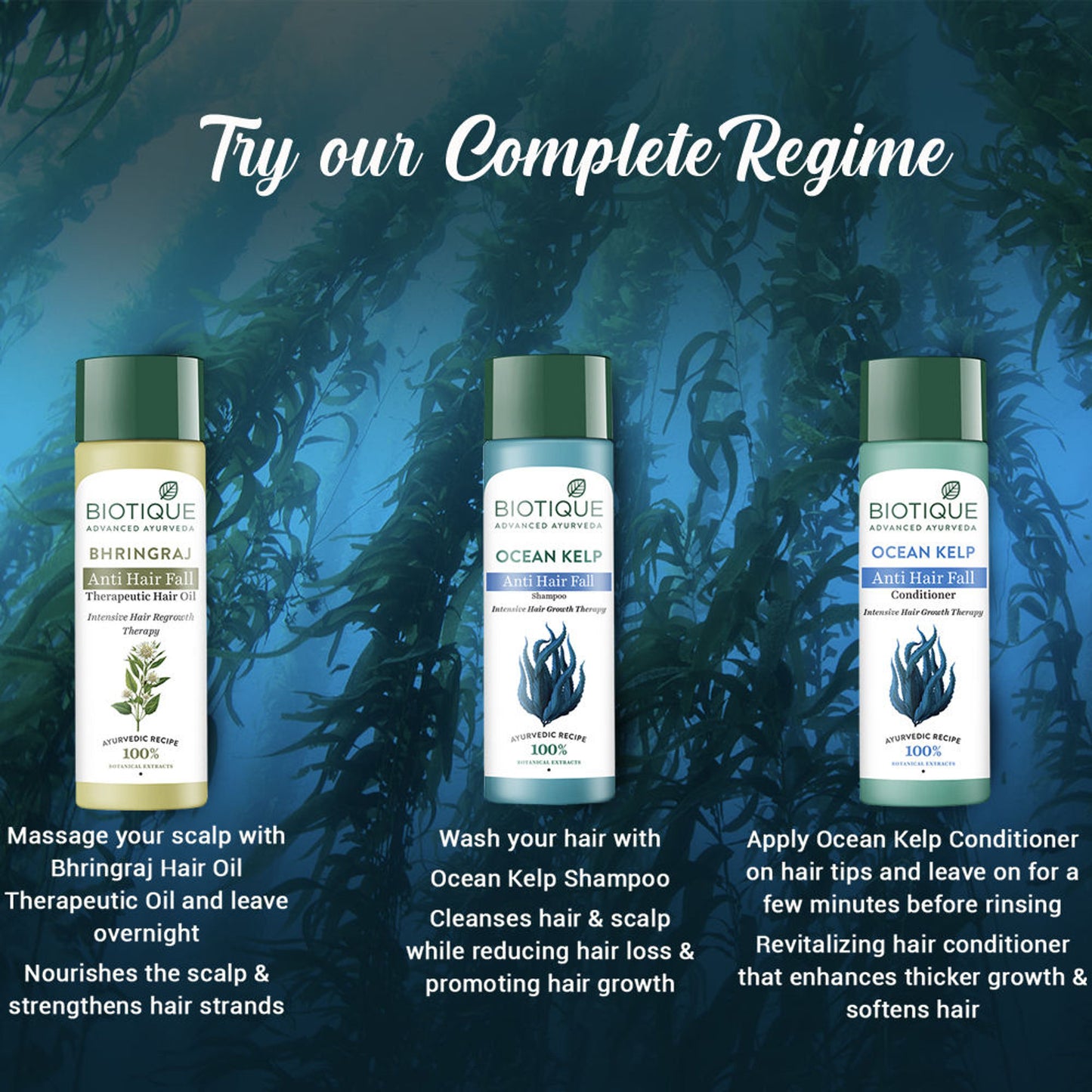 Biotique Bio Kelp Protein Shampoo for Falling Hair Growth Treatment