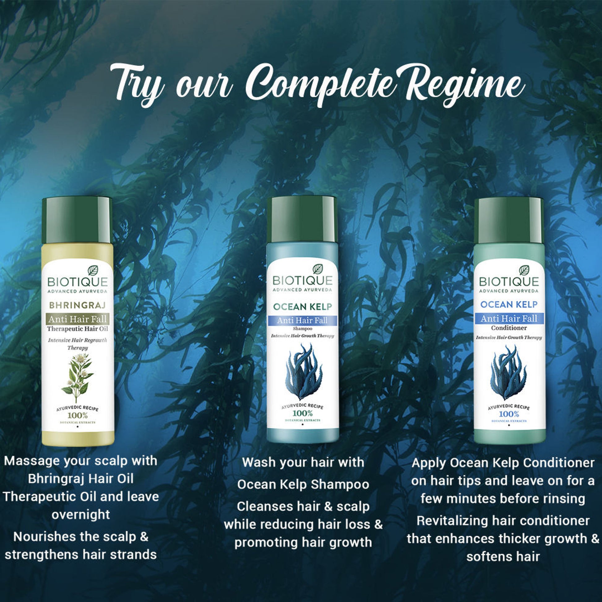 Biotique Bio Kelp Protein Shampoo for Falling Hair Growth Treatment
