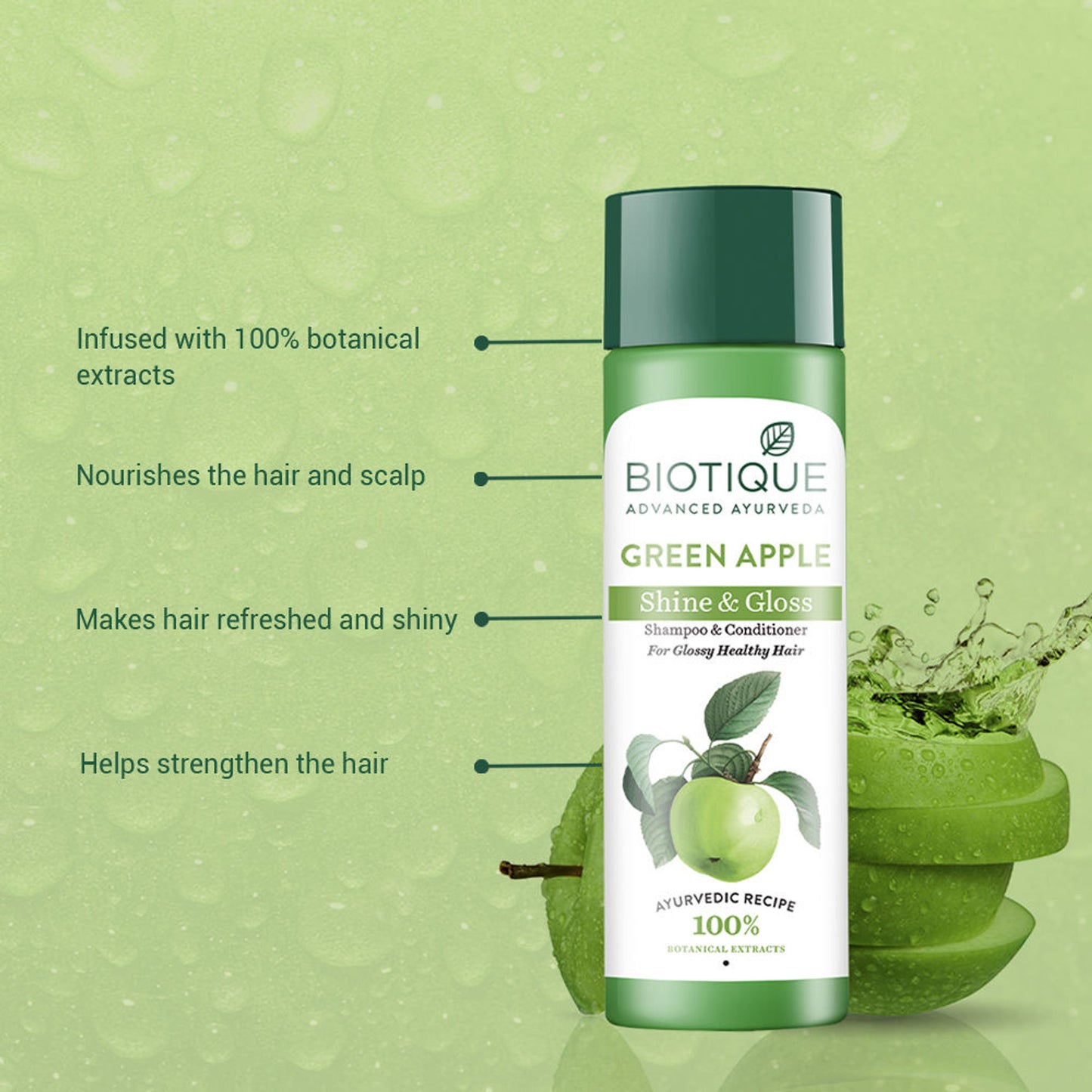 Biotique Bio Green Apple Fresh Daily Purifying Shampoo & Conditioner