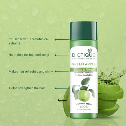 Biotique Bio Green Apple Fresh Daily Purifying Shampoo & Conditioner