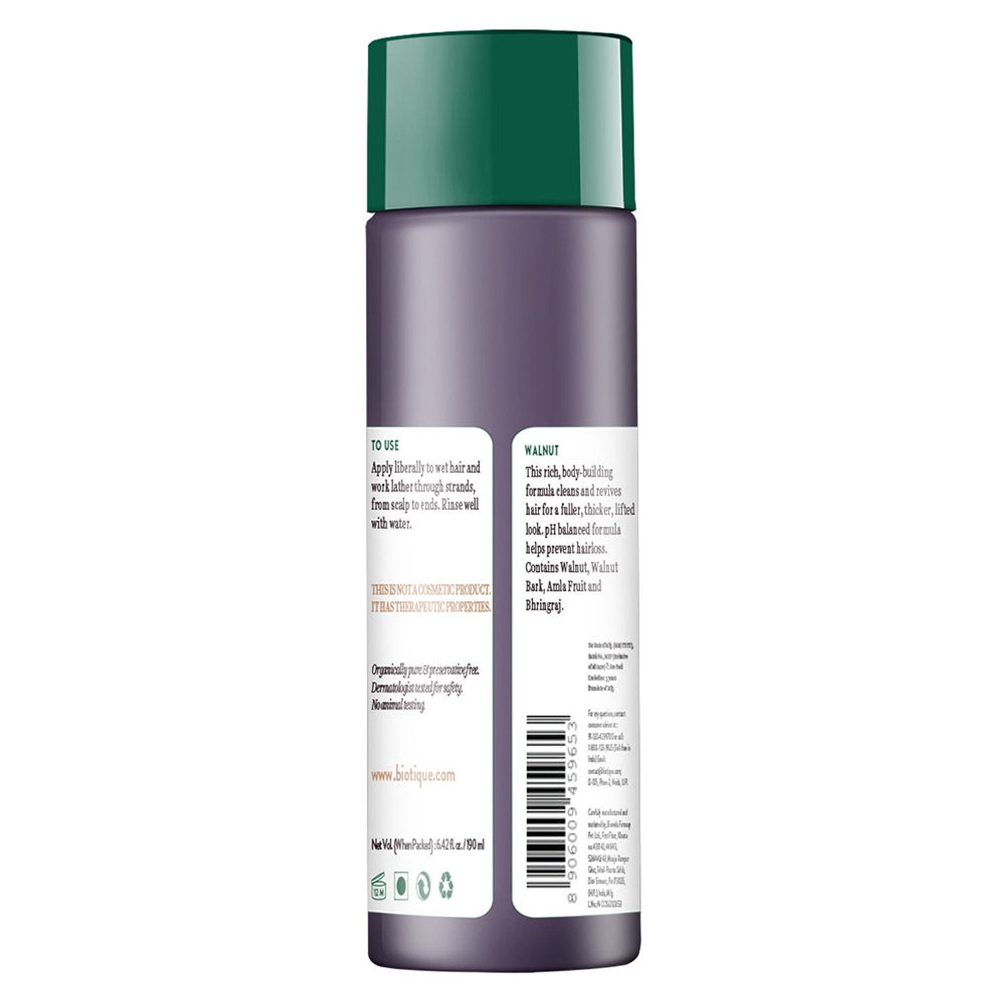 Biotique Bio Walnut Bark Volumizing Shampoo For Fine & Thinning Hair