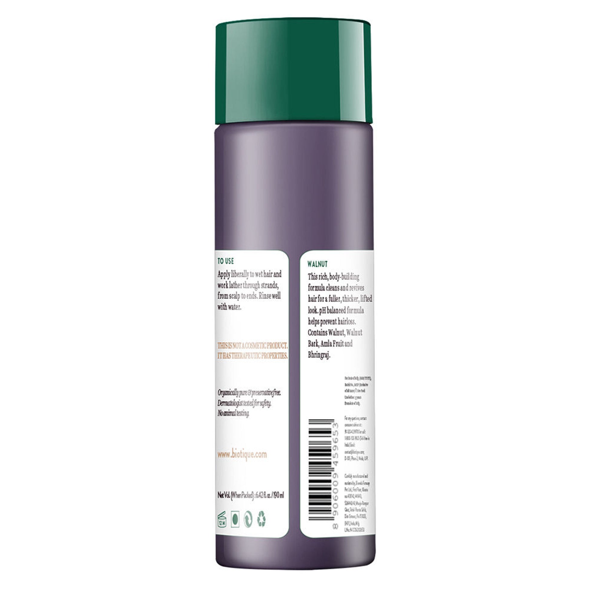 Biotique Bio Walnut Bark Volumizing Shampoo For Fine & Thinning Hair