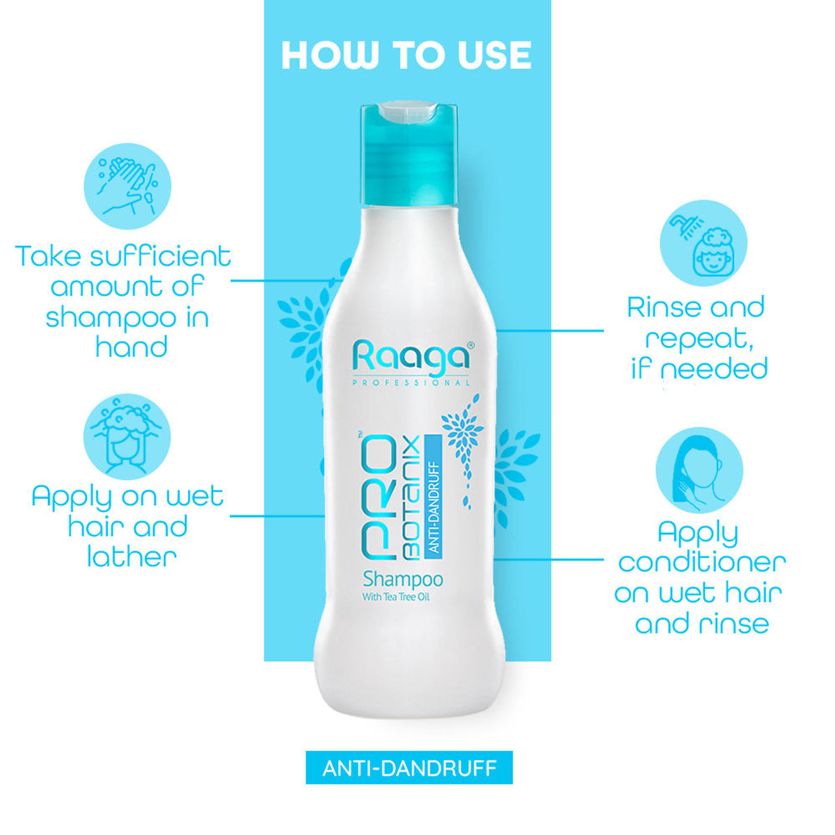Raaga Professional PRO Botanix Anti-Dandruff Shampoo