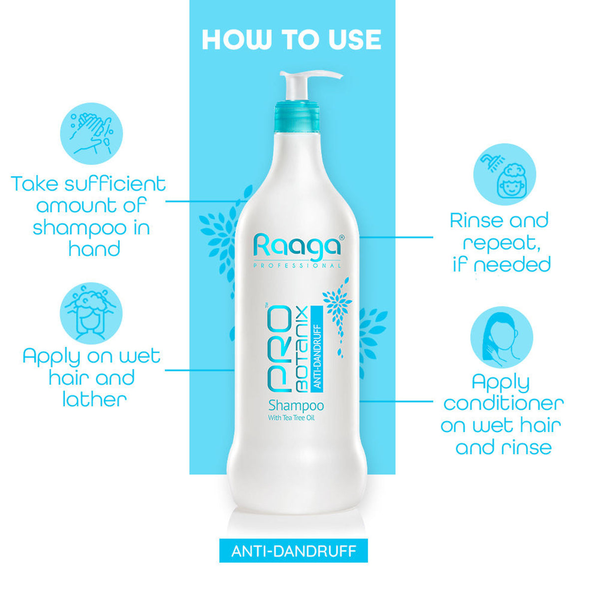 Raaga Professional PRO Botanix Anti-Dandruff Shampoo