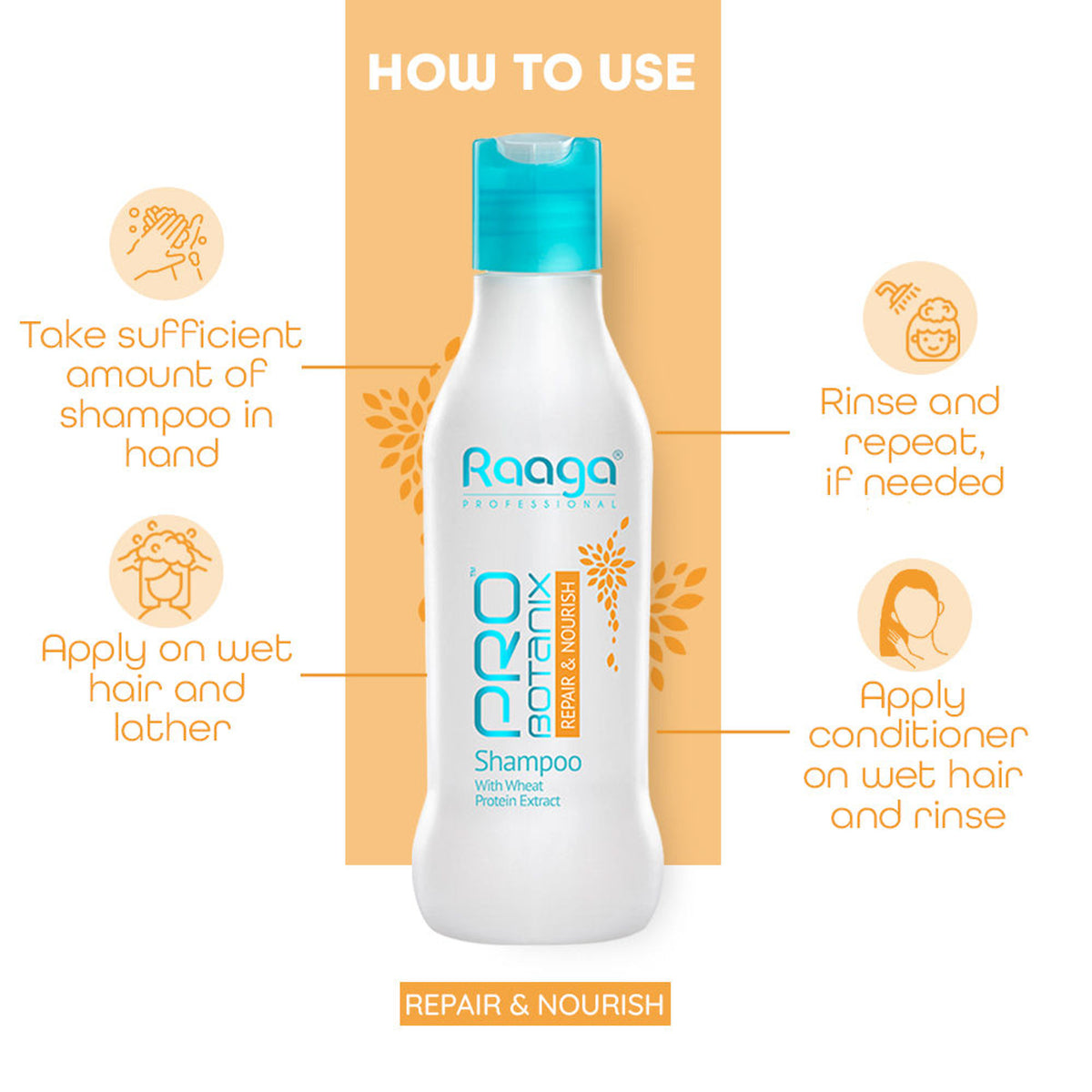 Raaga Professional PRO Botanix Repair & Nourish Shampoo