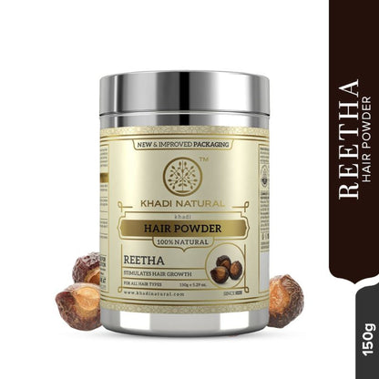 Khadi Natural Reetha Hair Powder Stimulates Hair Growth