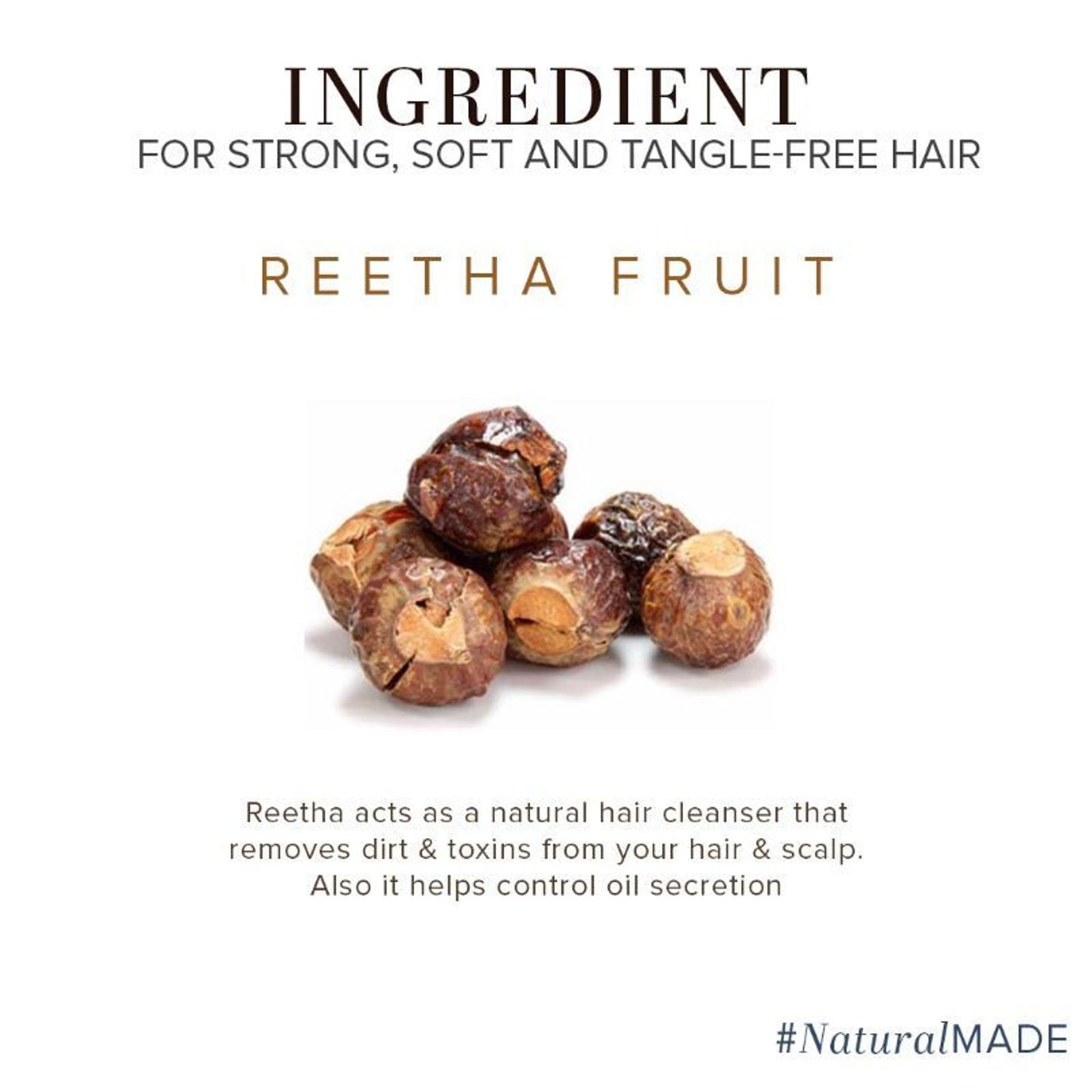 Khadi Natural Reetha Hair Powder Stimulates Hair Growth