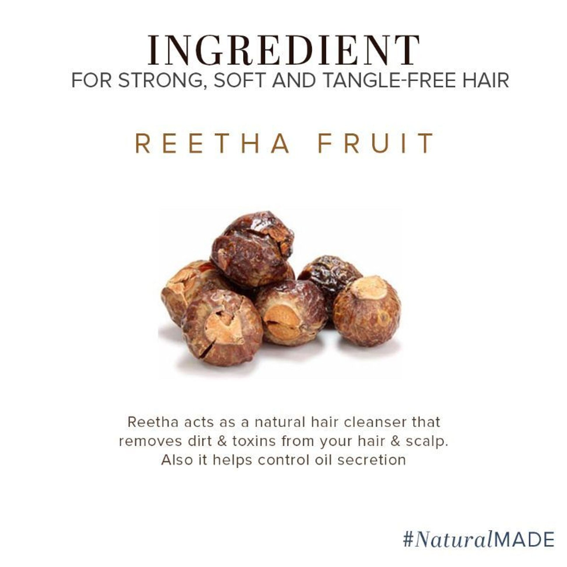 Khadi Natural Reetha Hair Powder Stimulates Hair Growth