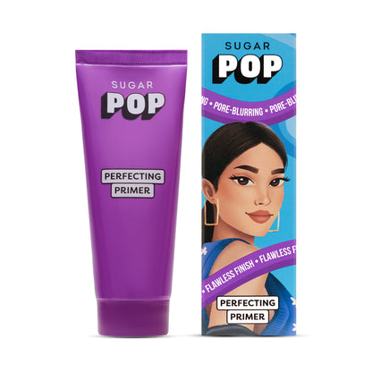 SUGAR POP Perfecting Primer Vitamin E l Blurs Pores Wrinkles & Fine Lines Gel Based Matte Finish