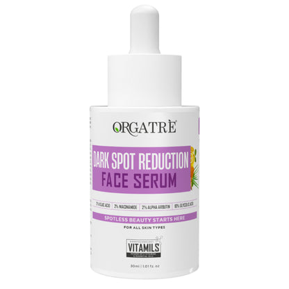 Orgatre 10% Glycolic Acid, 2% Kojic Acid Dark Spot Serum- Brightens Skin & Reduces Hyperpigmentation