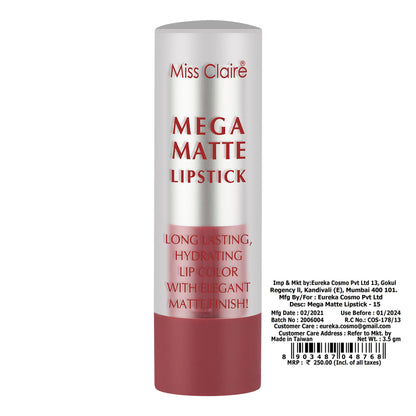 Miss Claire Mega Matte Lipstick - 15