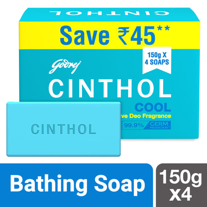 Cinthol Cool Soaps For Bath - Pack of 4