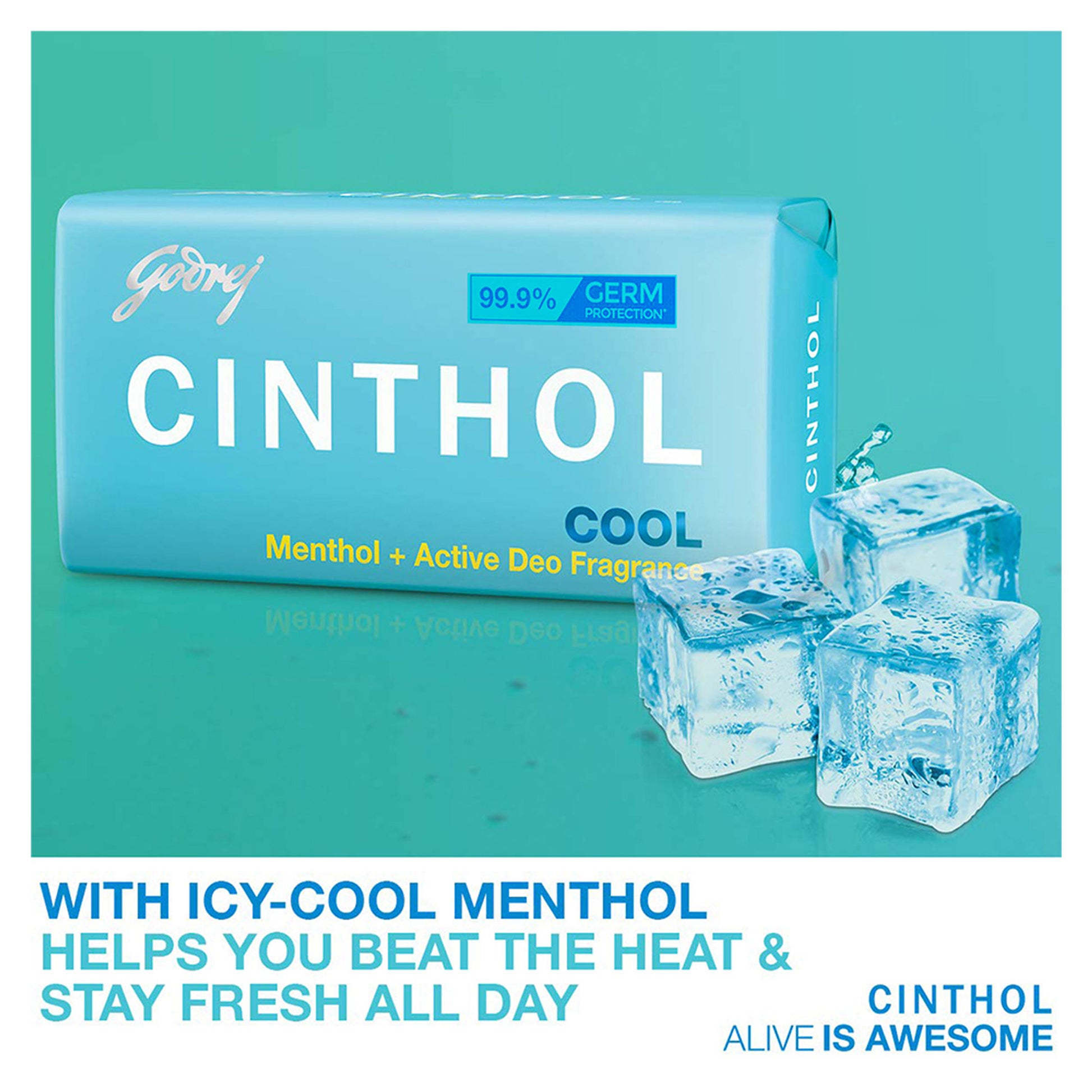 Cinthol Cool Soaps For Bath - Pack of 4