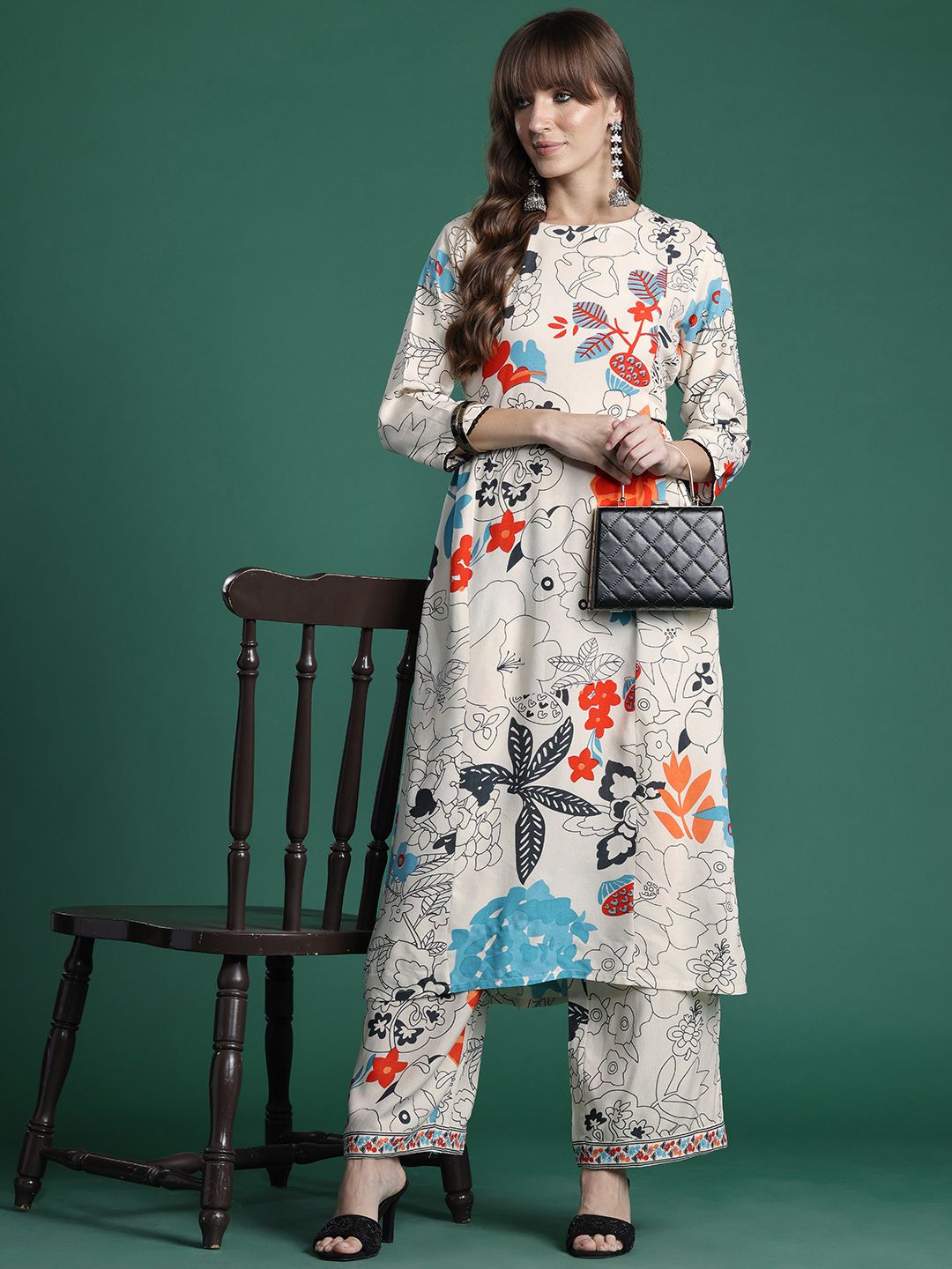 Printed Kurta with Trousers