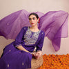 Indyancart IE Women Ethnic Motifs Embroidered Regular Sequinned Kurta with Trousers & With Dupatta
