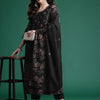 Dhiyona IE Floral Printed Pure Cotton Kurta with Trousers & Dupatta