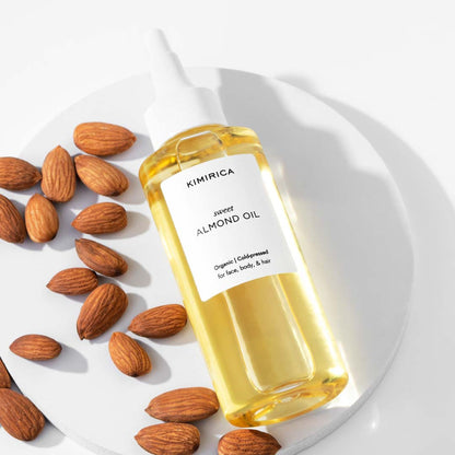 Kimirica 100% Natural Cold-Pressed Extra Virgin Sweet Almond Oil For Healthy Hair & Glowing Skin