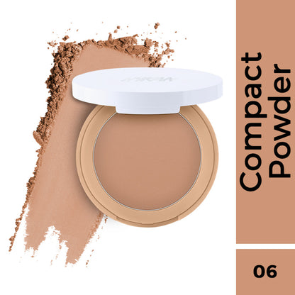 Nykaa Cosmetics All Day Matte 12HR Oil Control Face Compact Powder With SPF 15 PA ++ - Maple 06
