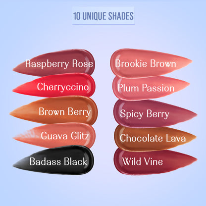 Lovechild Masaba Lip Gloss Oil, Tinted Lip Gelato Enriched with Jojoba Oil & Shea Butter - Spicy Berry