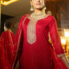 Dhiyona IE Women Ethnic Motifs Embroidered Regular Sequinned Kurta with Trousers & With Dupatta