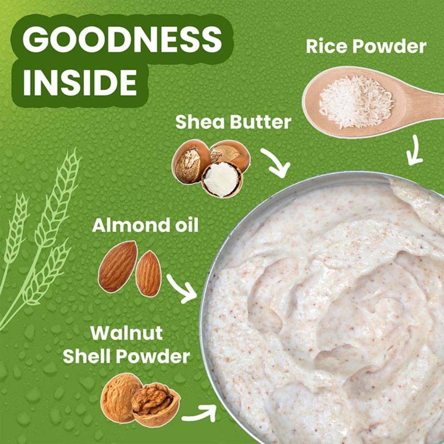 Wild Oak Korean Rice Radiant Glow Face Scrub