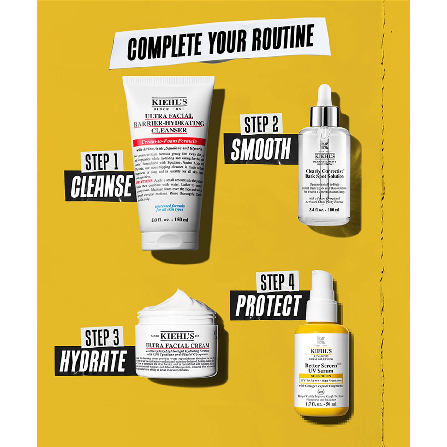 Kiehl's Better Screen UV Serum SPF 50+ Sunscreen with Collagen Peptide