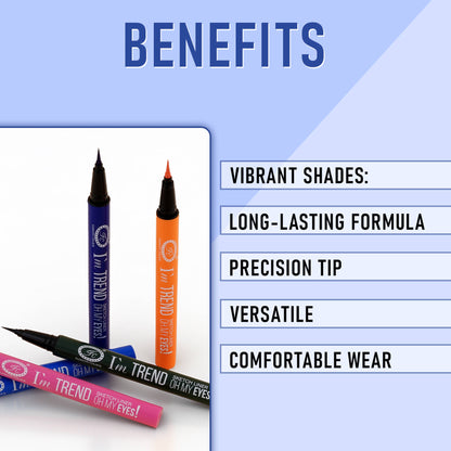 FASHION COLOUR I'M Trend Sketch Eyes Liner - Vitality Orange